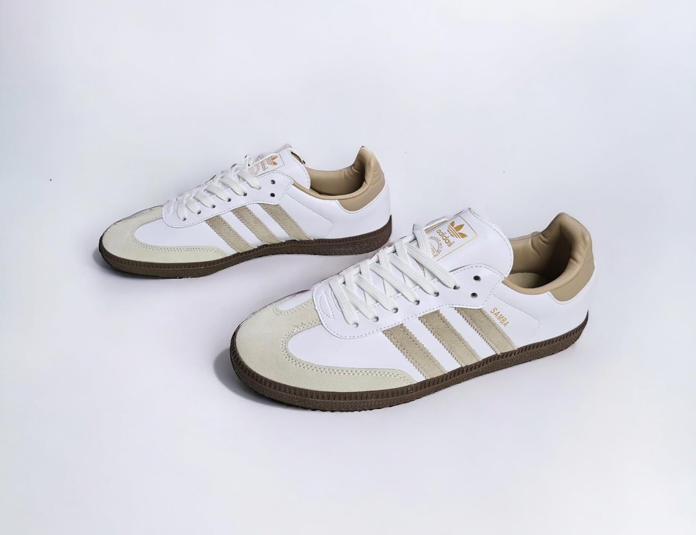 Adidas samba white beige gum