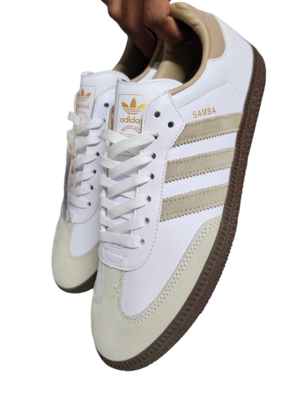 Adidas samba white beige gum