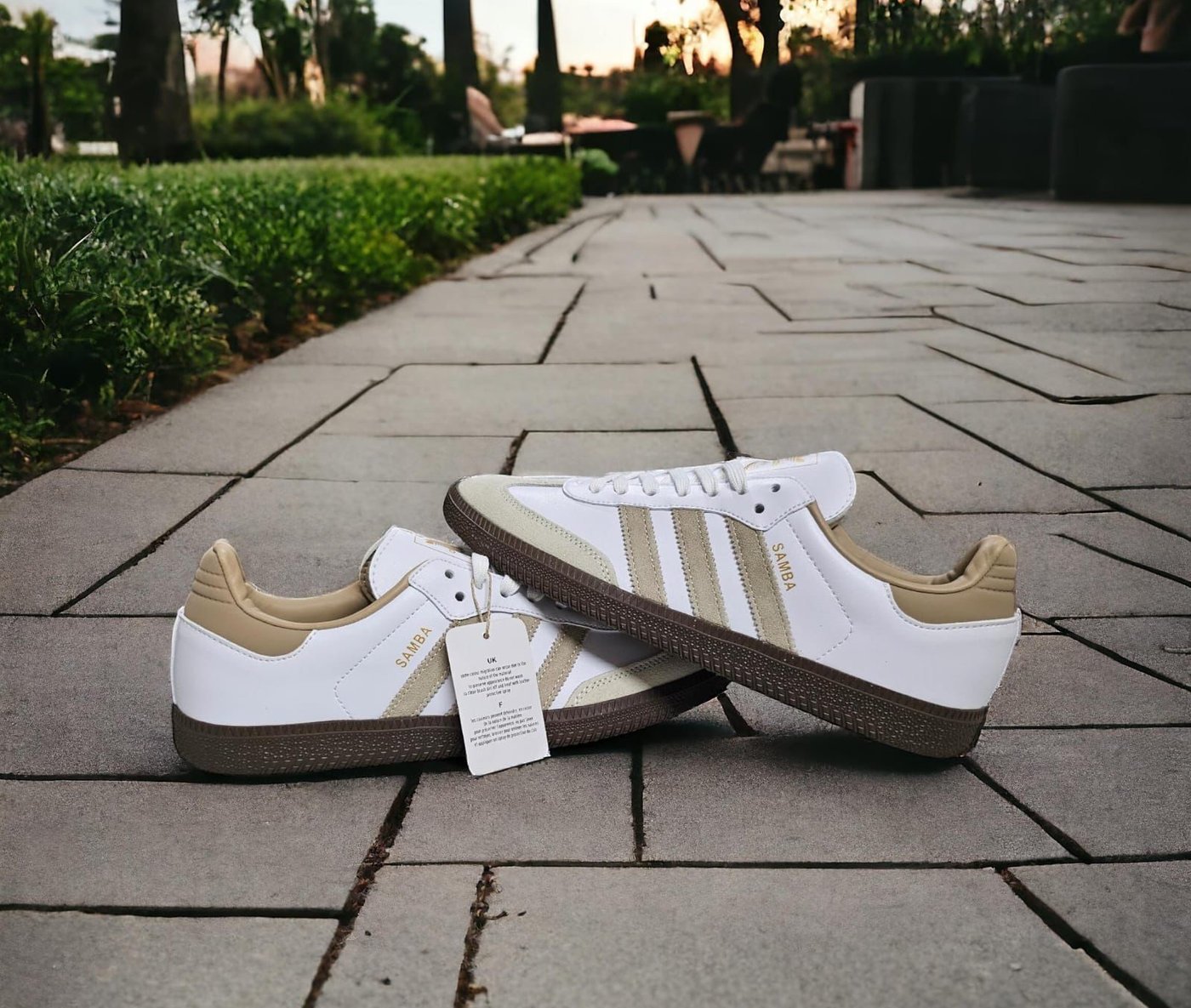 Adidas samba white beige gum
