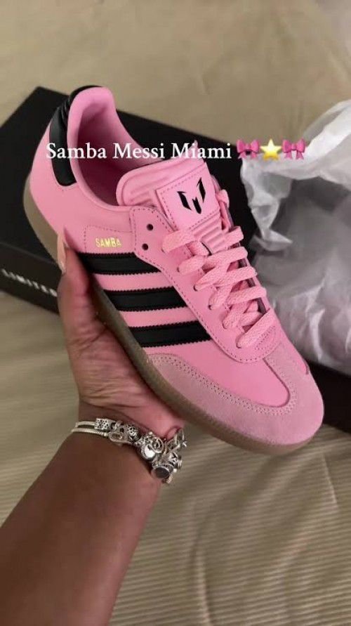 Adidas samba x pink messi for girls