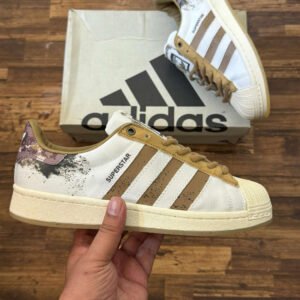 Adidas superstar 'white cardboard splatter'