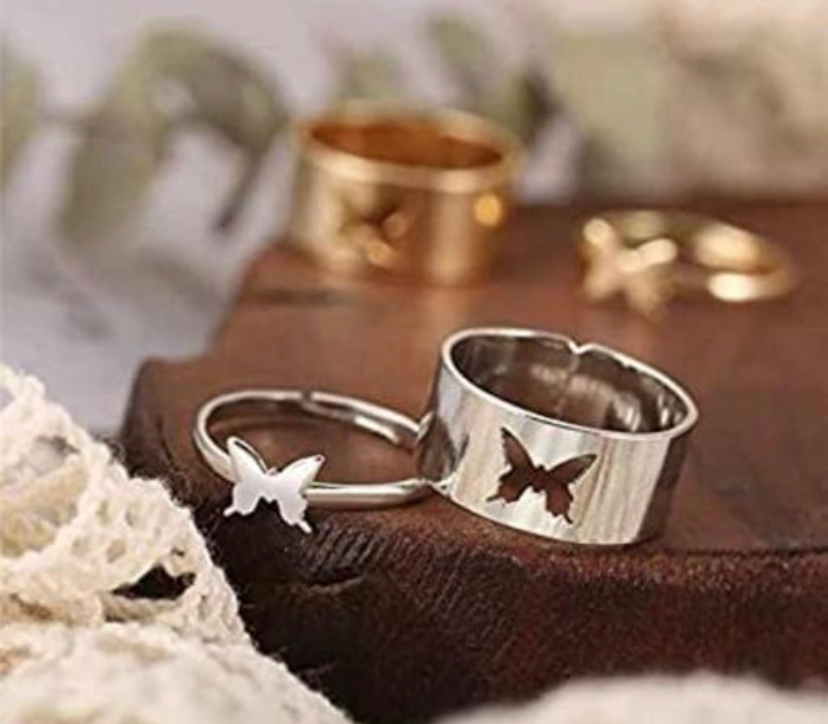 Butterfly Couple Ring