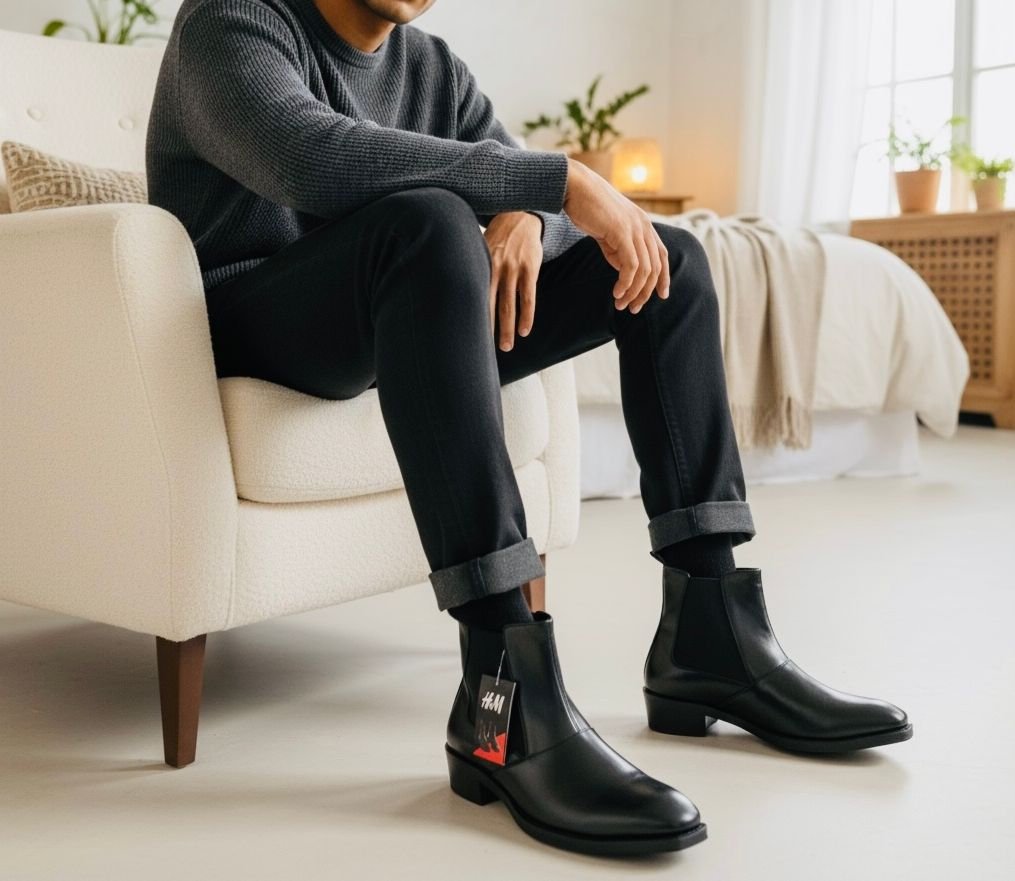 H&M
(CHELSEA BOOTS)
Top leather quality