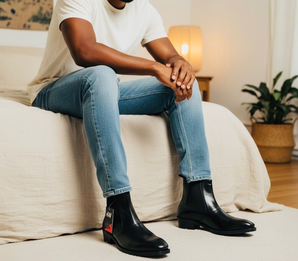 H&M
(CHELSEA BOOTS)
Top leather quality