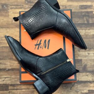 H & M chelsea Top Leather UA Quality (wood sole)