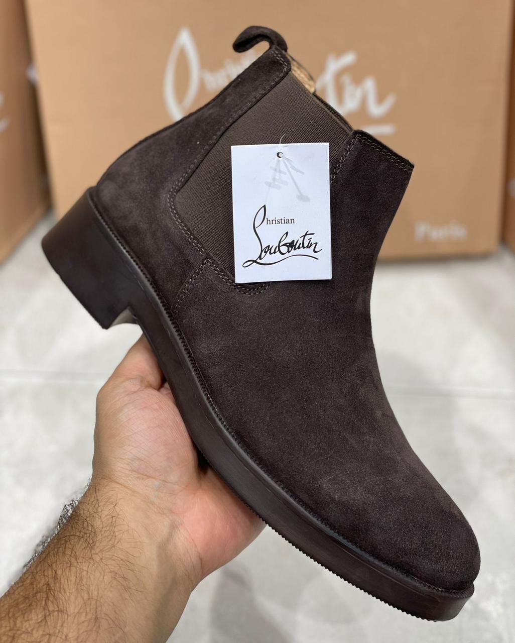 LOUBOUTIN Suede Boots master quality