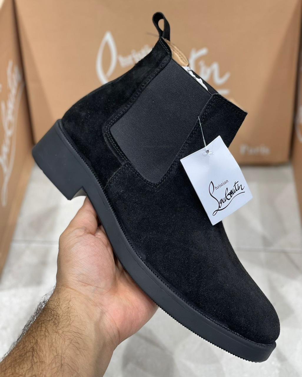 LOUBOUTIN Suede Boots master quality