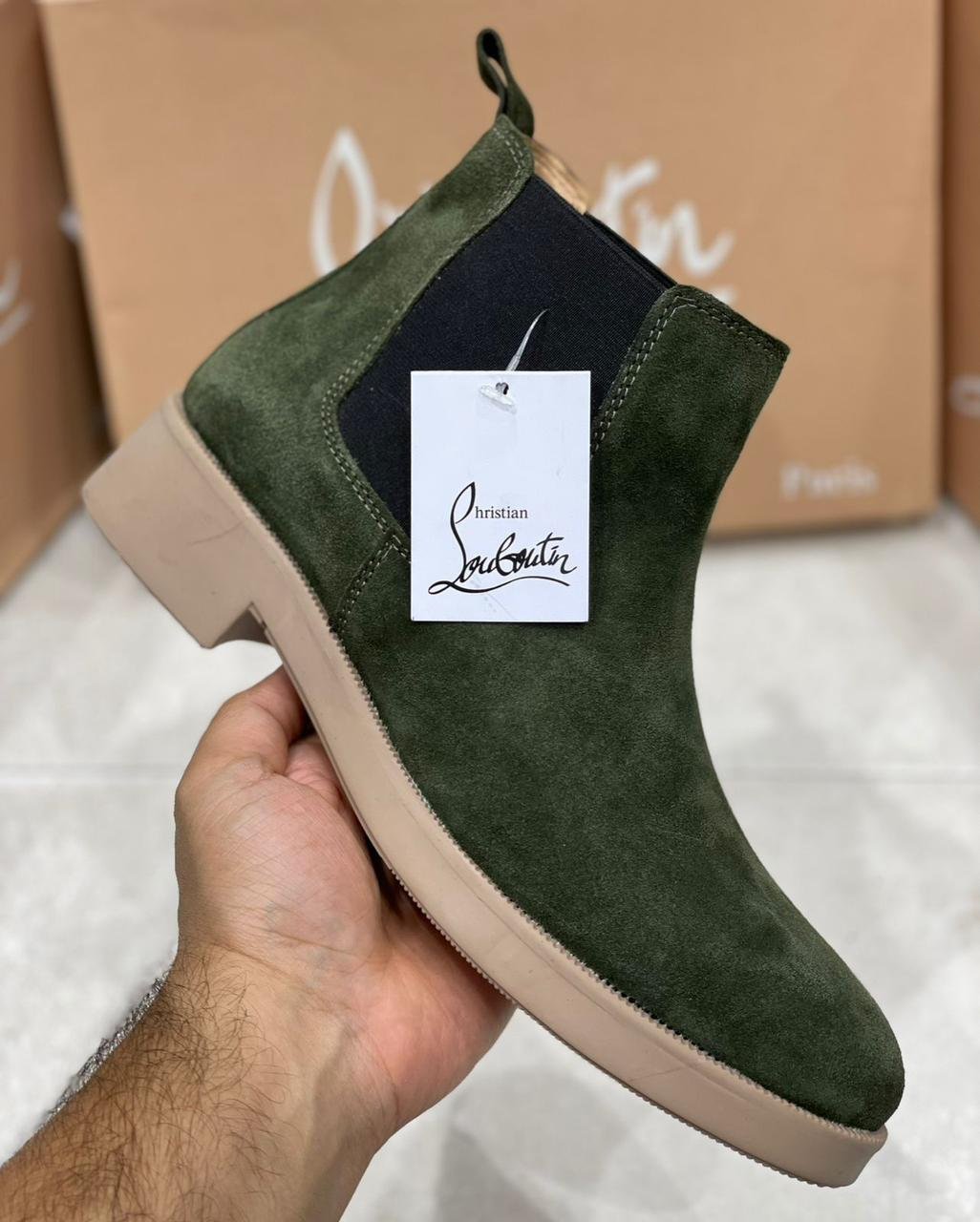 LOUBOUTIN Suede Boots master quality