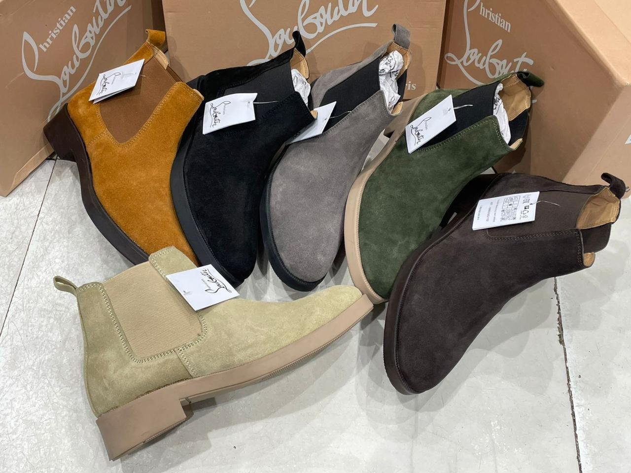 LOUBOUTIN Suede Boots master quality