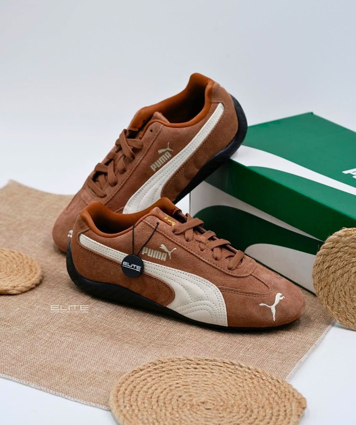 Puma speed cat brown haute coffee
Top ua quality