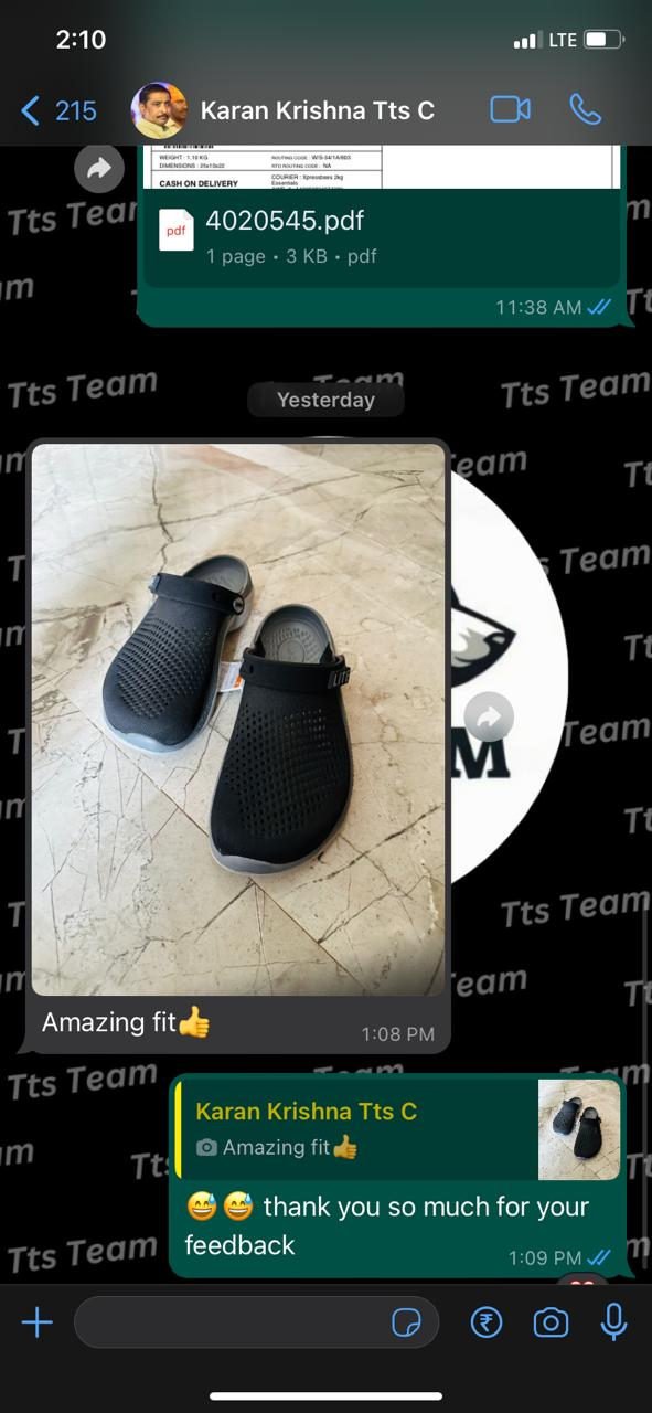 Customer WhatsApp review 3 of 29