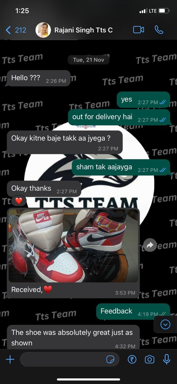 Customer WhatsApp review 6 of 29
