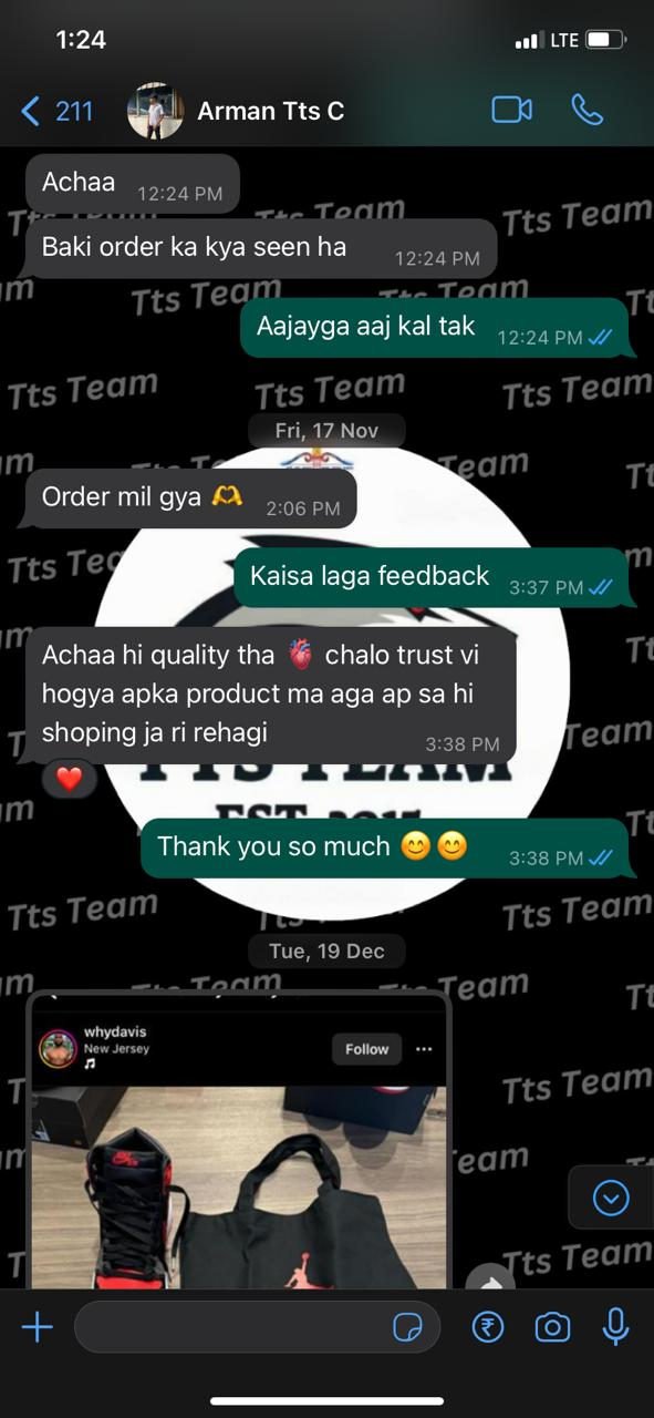 Customer WhatsApp review 8 of 29