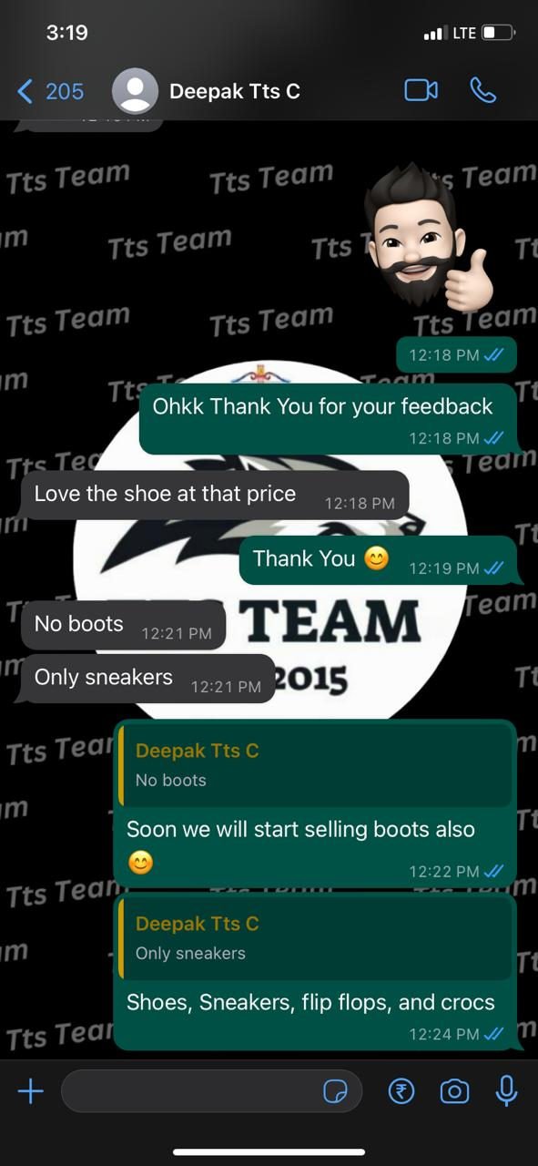 Customer WhatsApp review 9 of 29