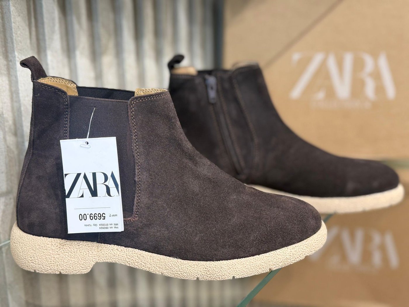 ZARA SUEDE Boots top ua quality